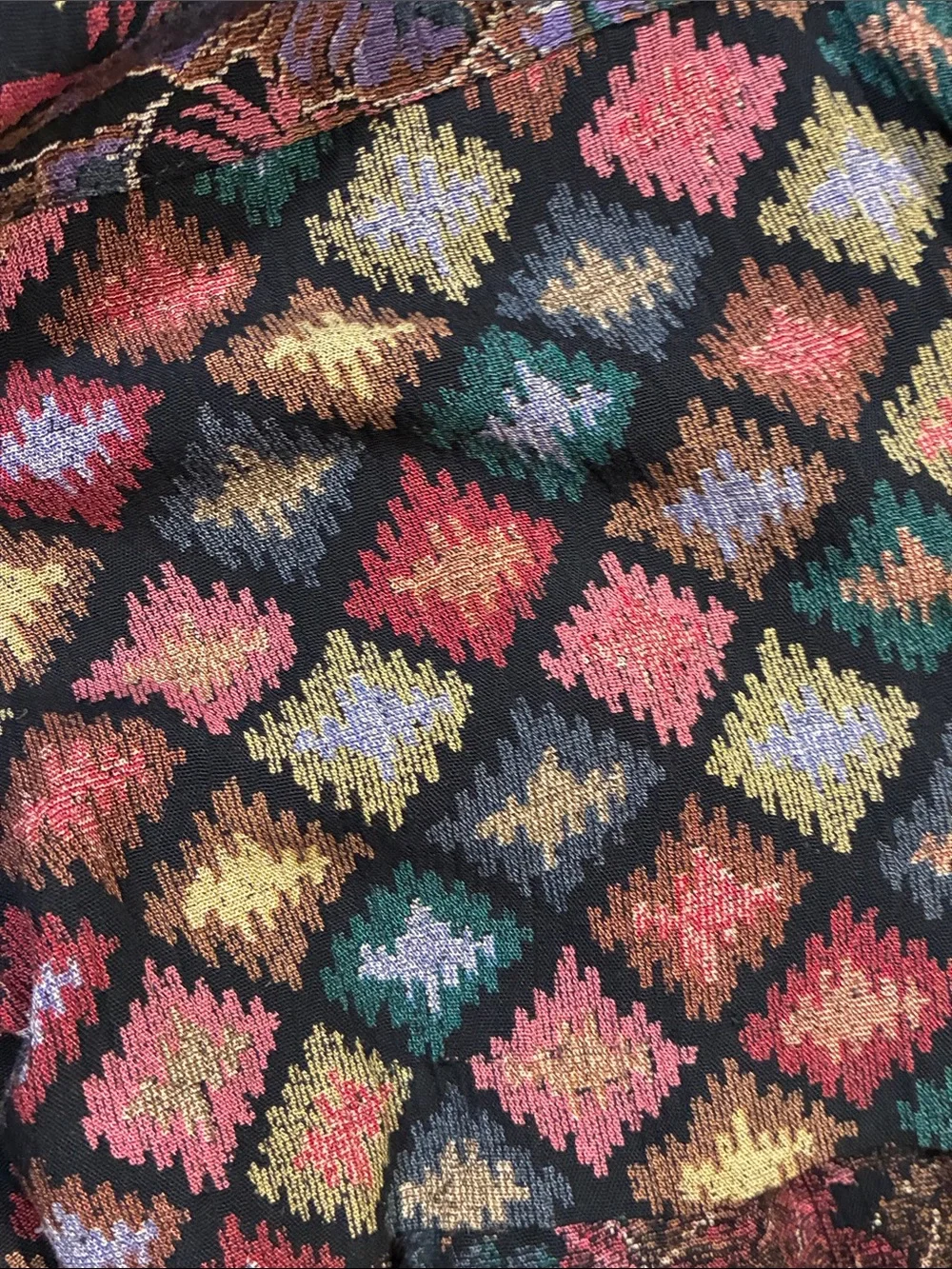 Vintage Karen Kane Multicolor Floral A-Line Maxi Skirt